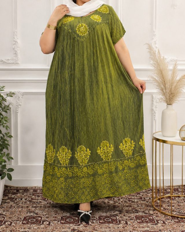 پیراهن کریشه هندی سایزبزرگ 7570 - Image 7