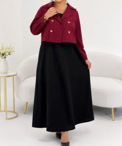 کت سارافون یقه انگلیسی 7549 - Image 8