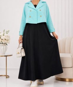 کت سارافون یقه انگلیسی 7549 - Image 4