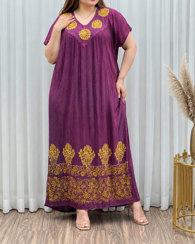پیراهن کریشه هندی سایزبزرگ 7570 - Image 4