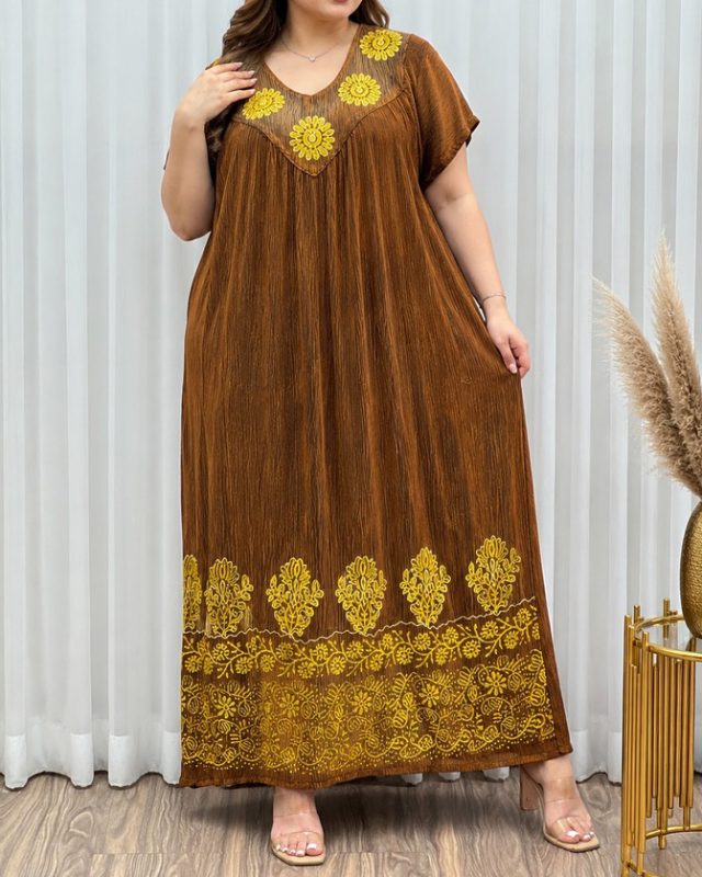 پیراهن کریشه هندی سایزبزرگ 7570 - Image 6