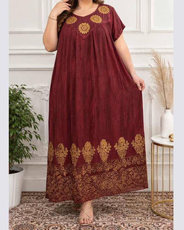 پیراهن کریشه هندی سایزبزرگ 7570 - Image 2