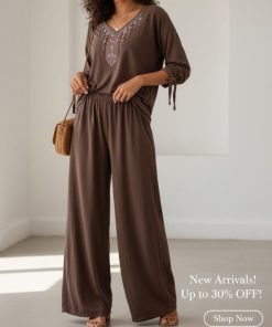 بلوز و شلوار نخی مایا 7550