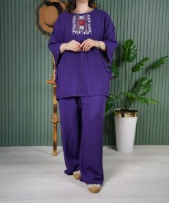 بلوز و شلوار نخی آی تان 7556 - Image 3
