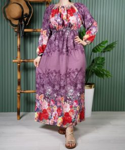 پیراهن بلند یاسمن A7599 - Image 5