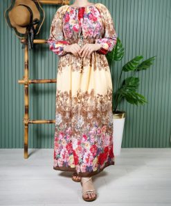 پیراهن بلند یاسمن A7599 - Image 3