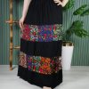 دامن نخی طبقه ای گلدار  E7600