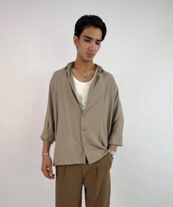 پیراهن باکسی لینن خنک وارداتی  4001 - Image 8