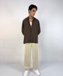 پیراهن باکسی لینن خنک وارداتی  4001 - Image 4