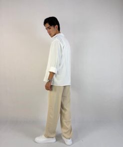 پیراهن باکسی لینن خنک وارداتی  4001 - Image 3
