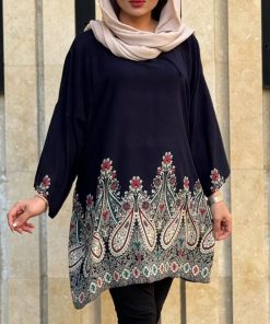تونیک پلاس سایز بته جقه طرح اندونزی 1165