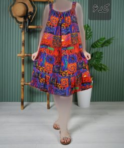 سارافون زنانه بندی نخ خارجی E7605 - Image 5