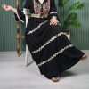 پیراهن هندی نخی گلدوزی M7606