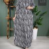 پیراهن ساحلی زنانه نخی U7615
