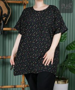 بلوز طرح دار نخی خارجی E3071 - Image 8