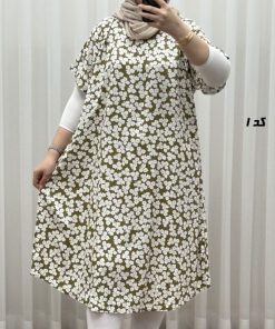 پیراهن طرح دار لامبادا نخی SH7607