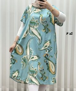 Alternative view of پیراهن طرح دار لامبادا نخی SH7607