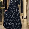 پیراهن نخی دیبا طبقه ای 7610