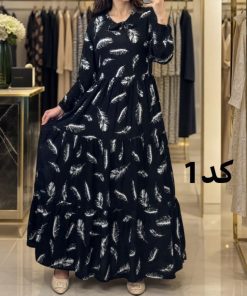 پیراهن نخی دیبا طبقه ای 7610