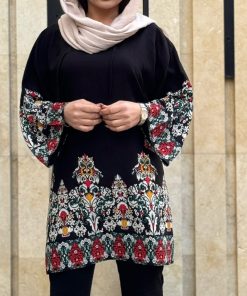 تونیک پلاس سایز گلدونه طرح اندونزی 1164