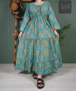 پیراهن زنانه عروسکی هندی یمرلی 7716 - تصویر 8
