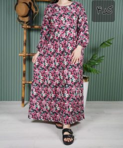 پیراهن زنانه خارجی طرح آیدا U7714 - تصویر 5
