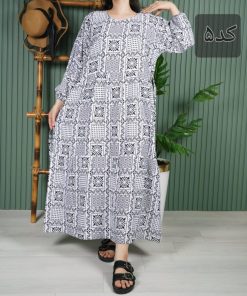 پیراهن زنانه خارجی طرح آیدا U7714 - تصویر 4