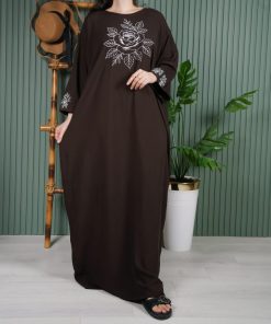 Alternative view of پیراهن زنانه آستین بلند گل یخ U7715
