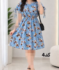 پیراهن کوتاه کمرکش SH7643 - تصویر 4