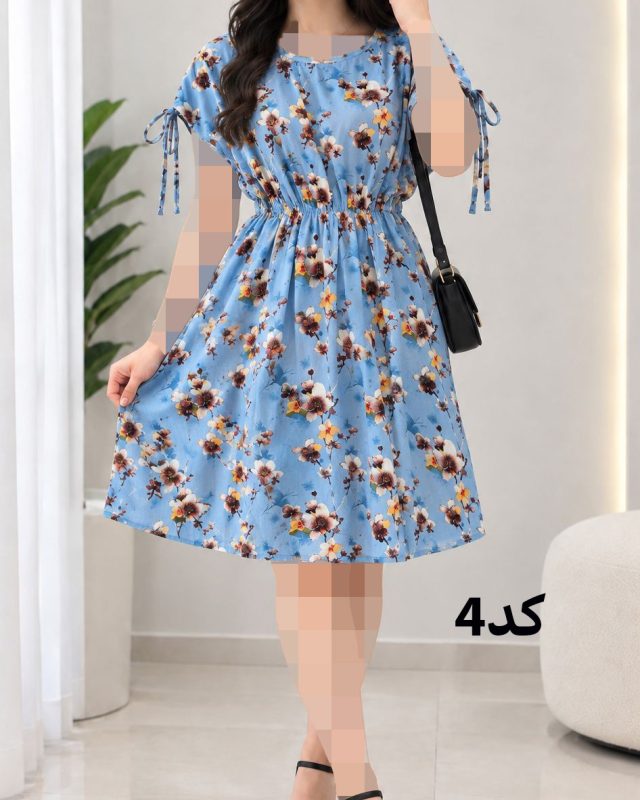 پیراهن کوتاه کمرکش SH7643 - تصویر 4