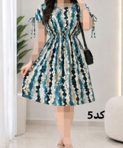 پیراهن کوتاه کمرکش SH7643 - تصویر 5