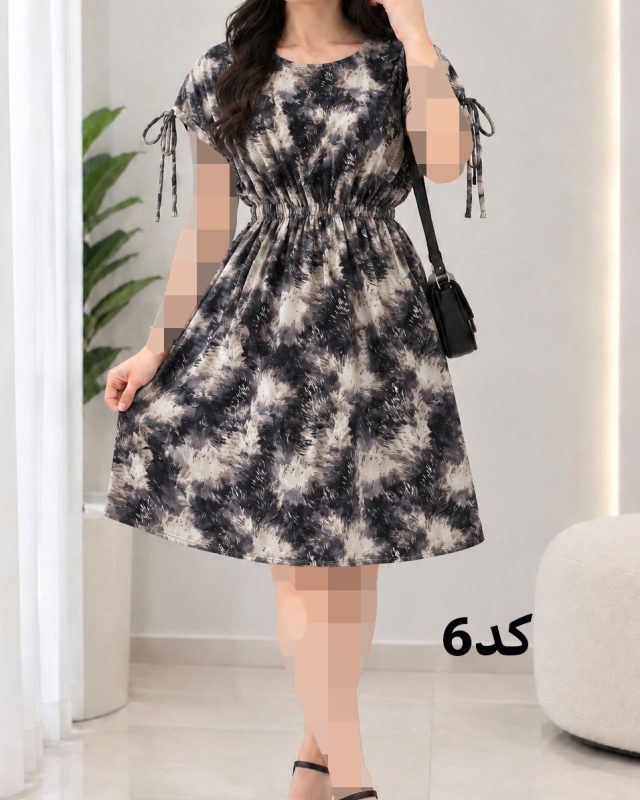 پیراهن کوتاه کمرکش SH7643 - تصویر 10