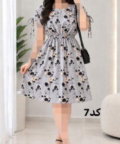 پیراهن کوتاه کمرکش SH7643 - تصویر 7