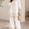 تونیک و شلوار زنانه هندی طرح سنتی M7632