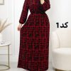 پیراهن ساحلی زنانه نخی خارجی 7621