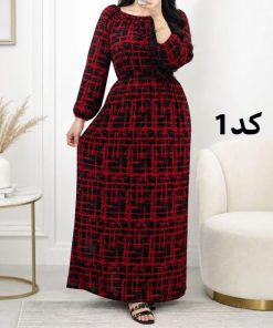 پیراهن ساحلی زنانه نخی خارجی 7621