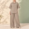 ست زنانه شلوار و شومیز آستین کیمونو |  کد 5037