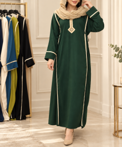 پیراهن ساحلی یال یقه گلدوزی 5018