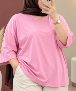 Alternative view of تیشرت ساده اورسایز آرام | کد 6005
