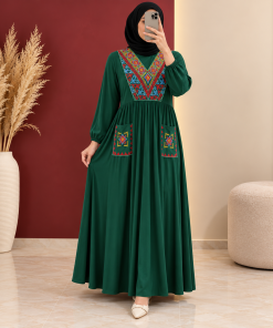 پیراهن گلدوزی سنتی مدل ترنج | کد 6088