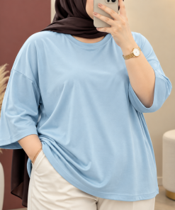 تیشرت ساده اورسایز آرام | کد 6005